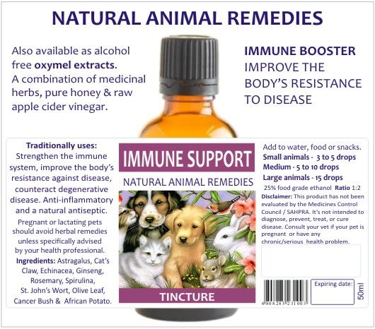 Immune Support Animal Remedies 50ml image 2