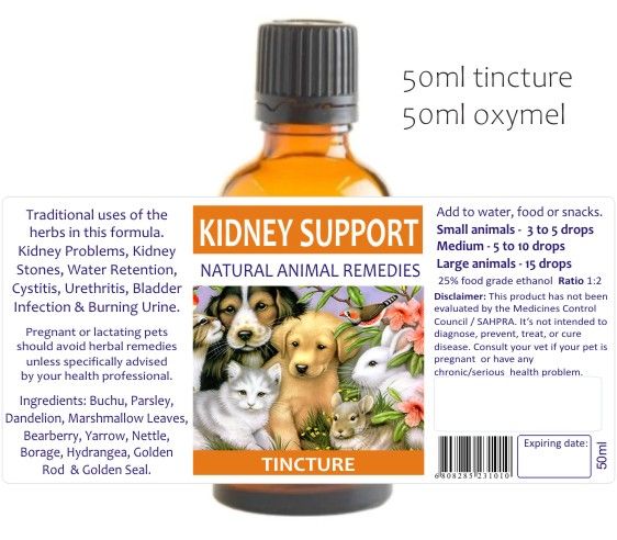 Kidney Support Animal Remedies 50ml — info graphic 1