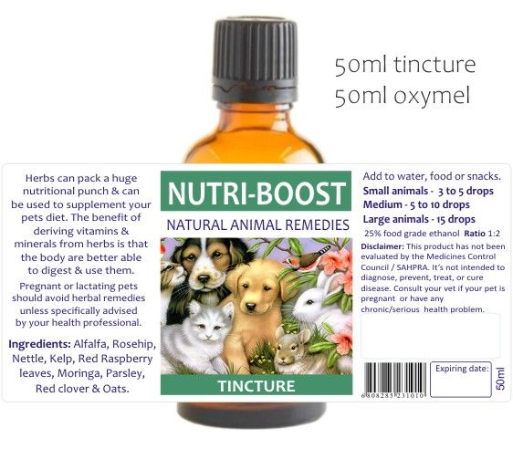 Nutri Boost Animal Remedies 50ml — info graphic 1