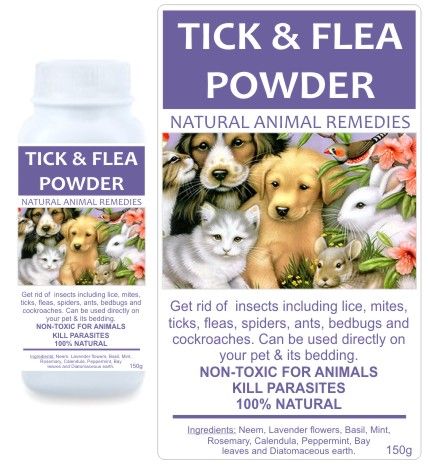 Tick & Flea Powder 150g — info graphic 1